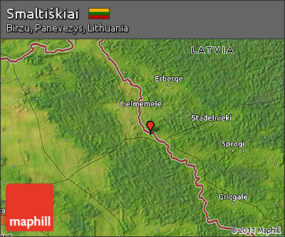 Satellite 3D Map of Smaltiškiai