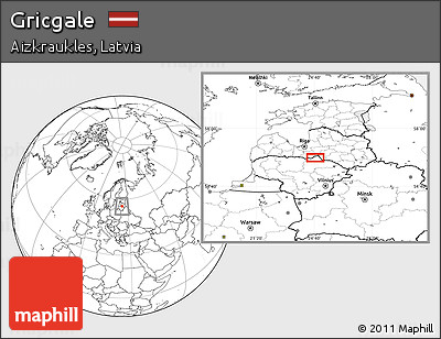 Blank Location Map of Gricgale