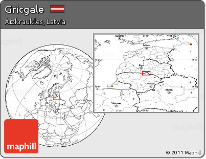 Blank Location Map of Gricgale