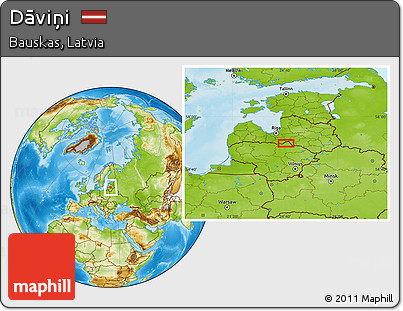 Physical Location Map of Dāviņi