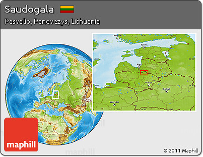 Physical Location Map of Saudogala