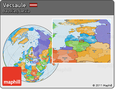 Political Location Map of Vecsaule