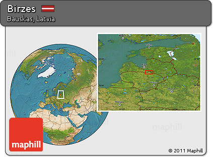 Satellite Location Map of Birzes