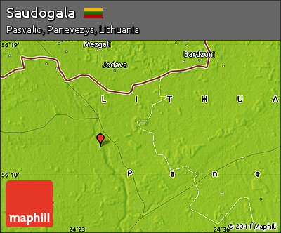 Physical Map of Saudogala