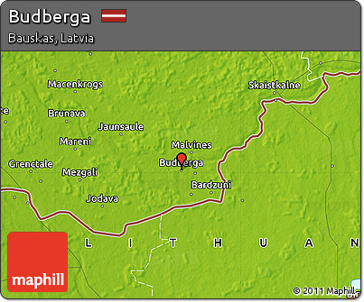 Physical Map of Budberga