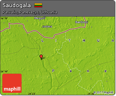 Physical Map of Saudogala