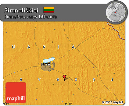 Political Map of Šimneliškiai
