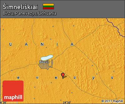Political Map of Šimneliškiai