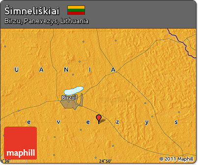 Political Map of Šimneliškiai