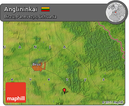Satellite Map of Anglininkai