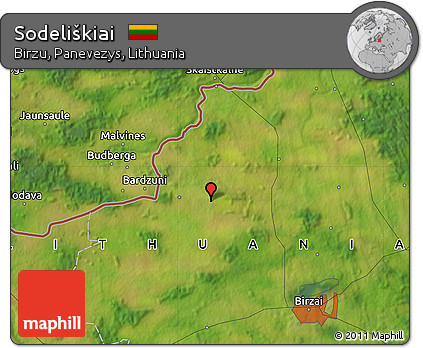 Satellite Map of Sodeliškiai