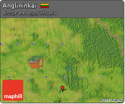 Satellite Map of Anglininkai