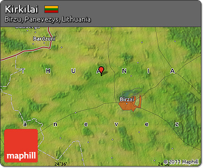 Satellite Map of Kirkilai