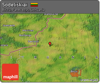 Satellite Map of Sodeliškiai