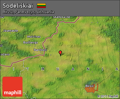Satellite Map of Sodeliškiai