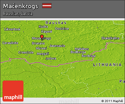 Physical Panoramic Map of Mačenkrogs