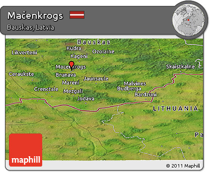 Satellite Panoramic Map of Mačenkrogs