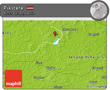 Physical 3D Map of Pikstere