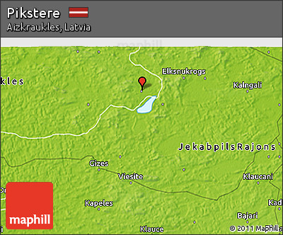 Physical 3D Map of Pikstere
