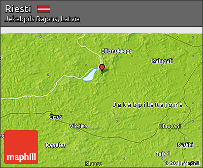 Physical 3D Map of Riesti