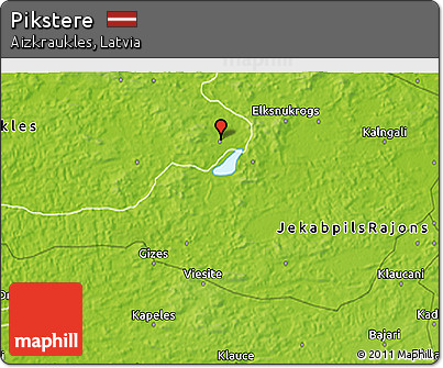 Physical 3D Map of Pikstere