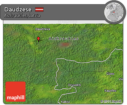 Satellite 3D Map of Daudzese