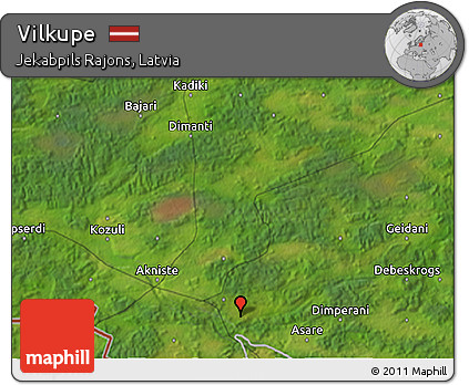 Satellite 3D Map of Vilkupe