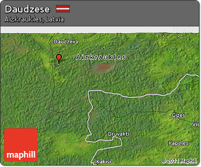 Satellite 3D Map of Daudzese