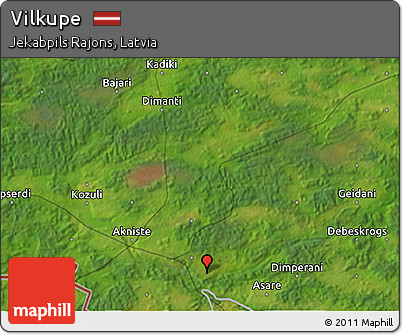 Satellite 3D Map of Vilkupe