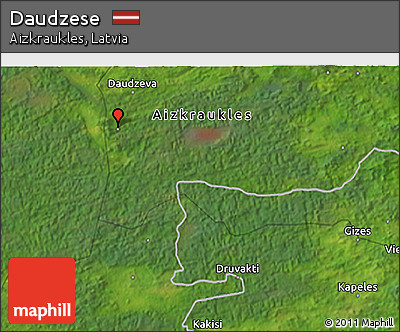 Satellite 3D Map of Daudzese