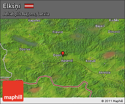 Satellite 3D Map of Elkšņi