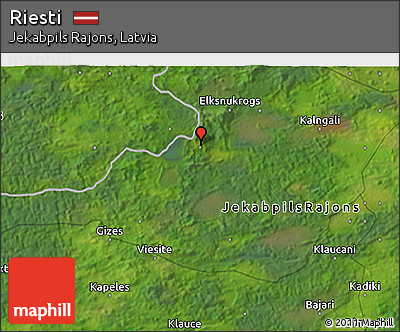 Satellite 3D Map of Riesti