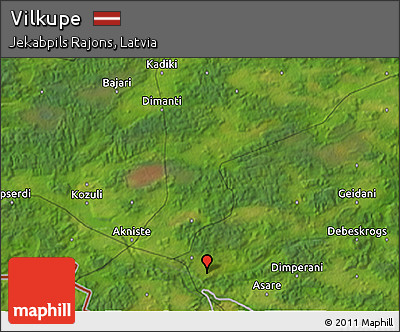 Satellite 3D Map of Vilkupe