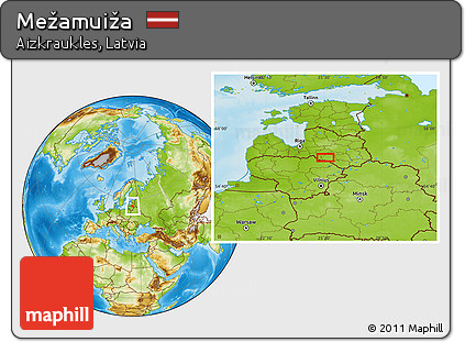 Physical Location Map of Mežamuiža