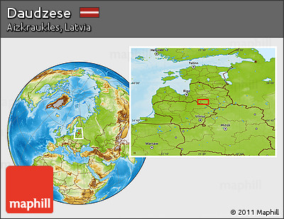 Physical Location Map of Daudzese