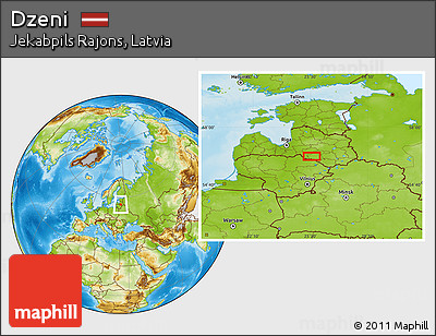 Physical Location Map of Dzeni
