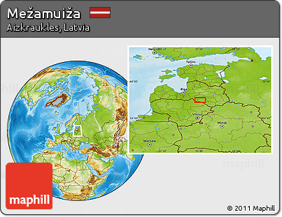 Physical Location Map of Mežamuiža
