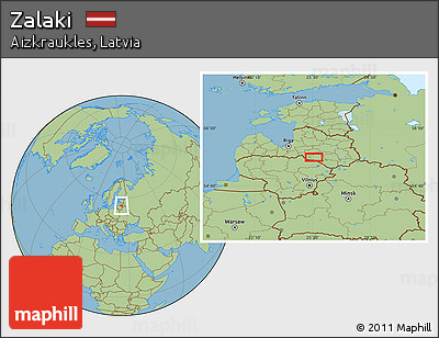 Savanna Style Location Map of Zalaki