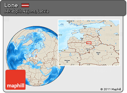 Shaded Relief Location Map of Lone