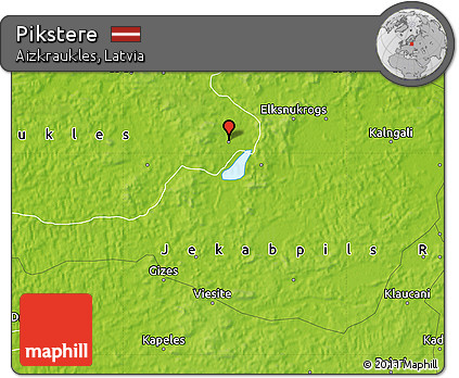 Physical Map of Pikstere