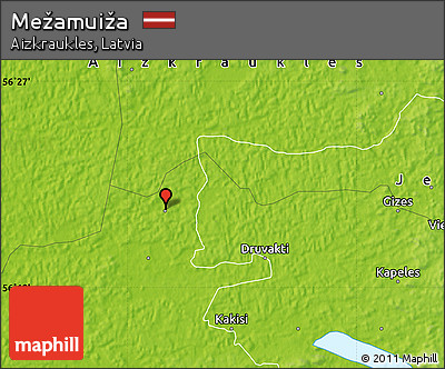 Physical Map of Mežamuiža