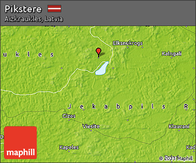 Physical Map of Pikstere