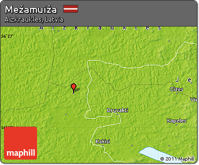 Physical Map of Mežamuiža