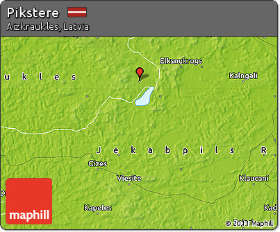 Physical Map of Pikstere