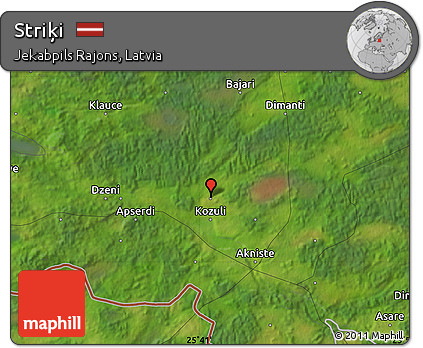 Satellite Map of Striķi