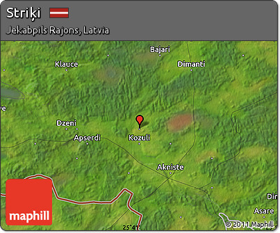 Satellite Map of Striķi