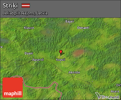 Satellite Map of Striķi