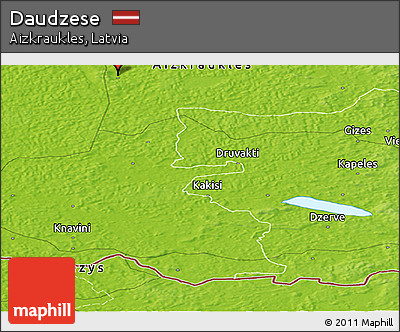 Physical Panoramic Map of Daudzese