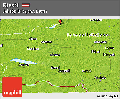 Physical Panoramic Map of Riesti