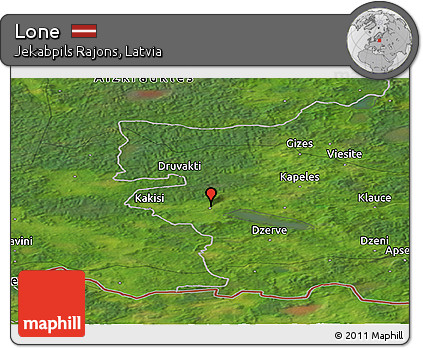 Satellite Panoramic Map of Lone